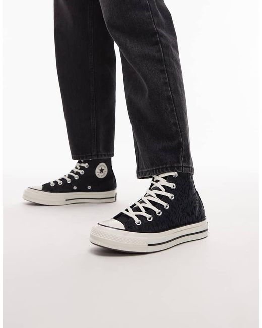 Converse Blue Chuck 70 Hi Trainers