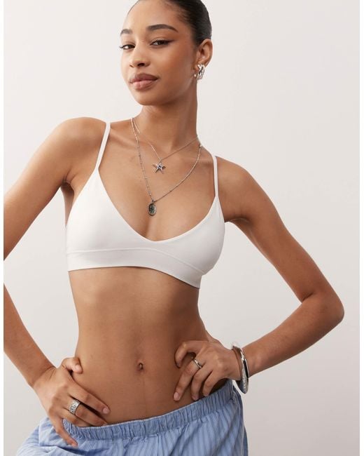 Weekday Natural Soft Seamless Triangle Bra