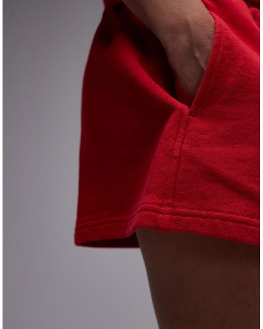 ARKET Red Pure Cotton Pull On Runner Shorts