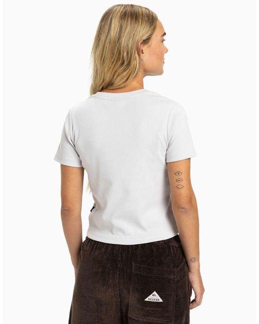 Quiksilver White Sunday Short Sleeve T-Shirt