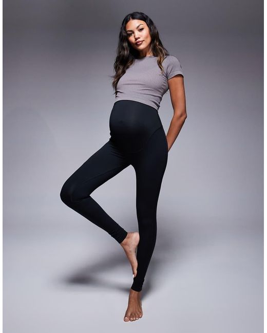 4505 White Maternity Icon High Waist Yoga legging