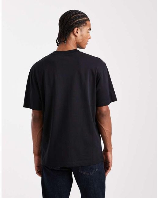 ASOS Black Essentials 2 Pack Relaxed T-Shirts for men