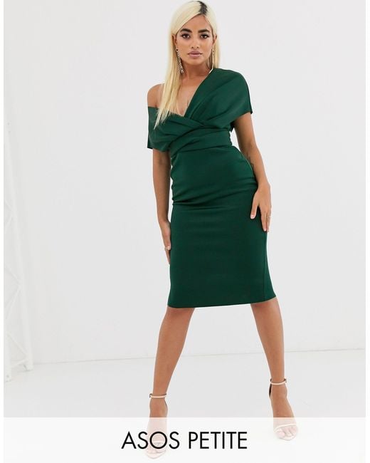 asos petite green dress