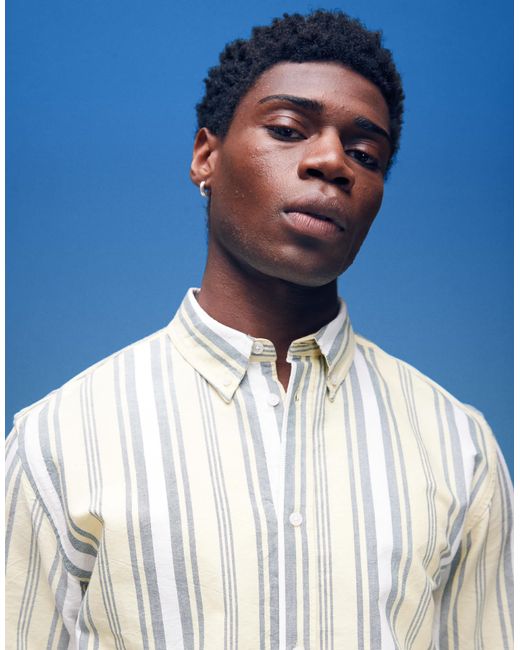 Weekday Blue Short Sleeve Shirt for men