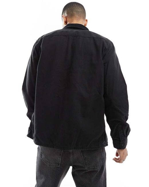 Only & Sons Jack Van Canvas Met Kraag Van Corduroy in het Black voor heren