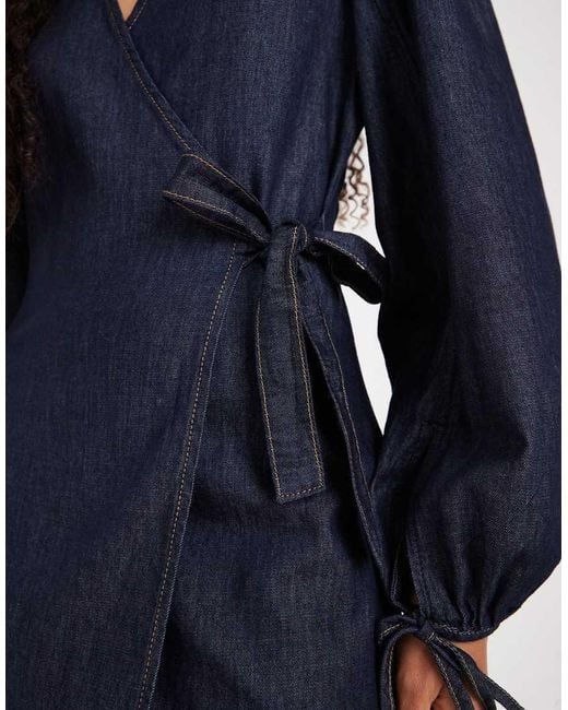 Vestito Corto A Portafoglio di ASOS in Blue
