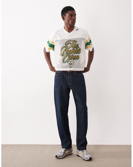 Abercrombie & Fitch Gray Golf Graphic V-Neck Jersey T-Shirt for men
