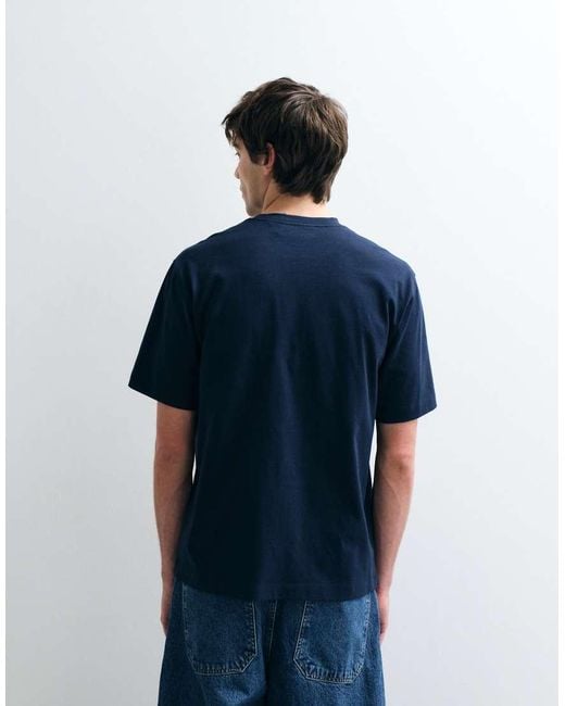 ASOS COLLECTIVE Blue Heavyweight T-shirt for men