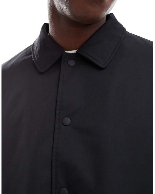 New Look Blue Padded Coach Jacket for men
