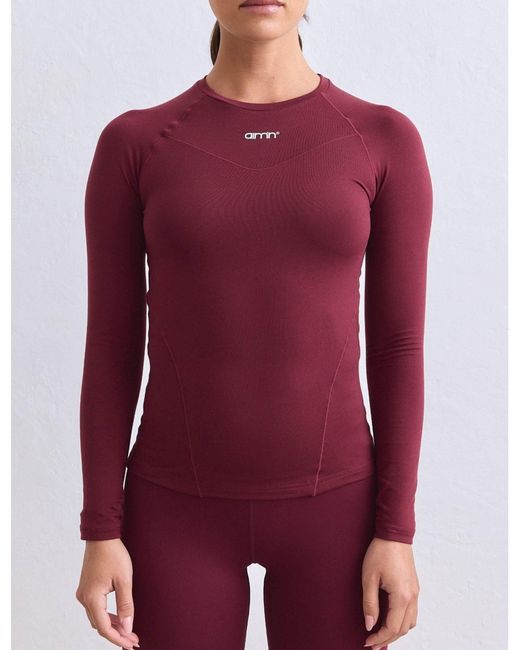 Aim'n Red Weiches basic-langarmshirt