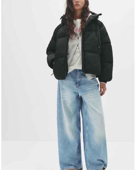 Doudoune à capuche Pull&Bear en coloris Gray