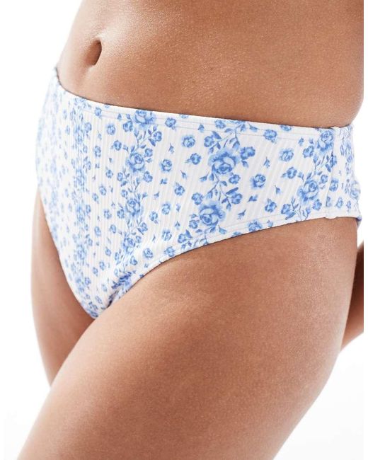Hollister Blue Curvy High Waist Cheeky Bottoms