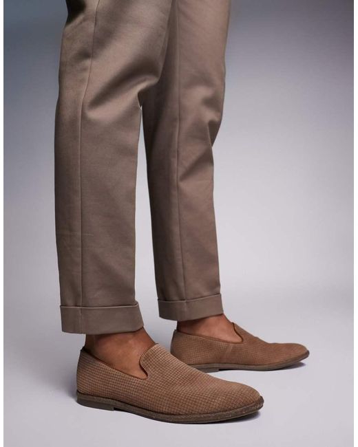 ALDO Brown Comodo Formal Leather Loafers for men