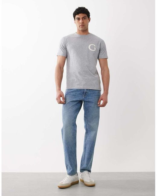 Gant White Varsity G Badge T-shirt for men