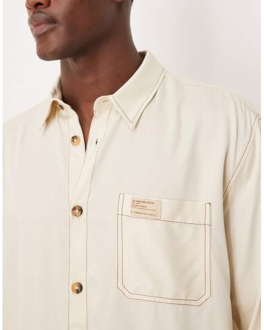 ASOS Natural Relaxed Shirt for men
