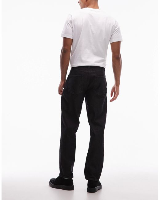 ASOS – beschichtete jeans in Black für Herren