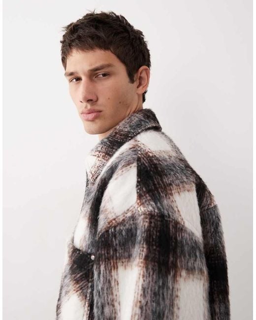 ASOS COLLECTIVE Green Oversized Quilted Jacket for men