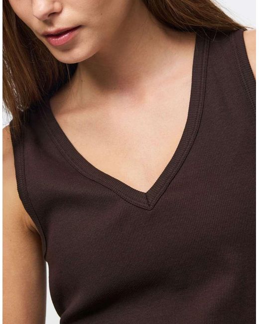 Pieces Black Tank Top