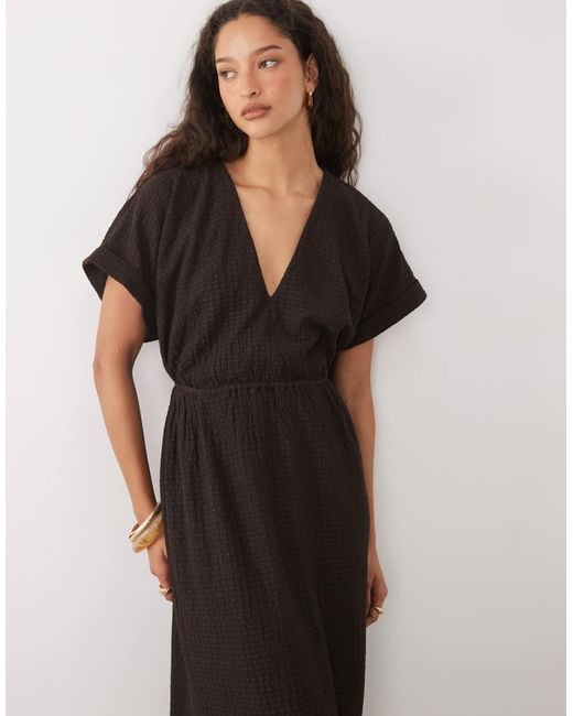 asos jersey dress ASOS Design - Gathered Detail Square Neck Mini Sundress - Women - Cotton - M
