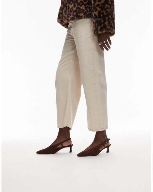 & Other Stories Brown Slingback Pointed Heels