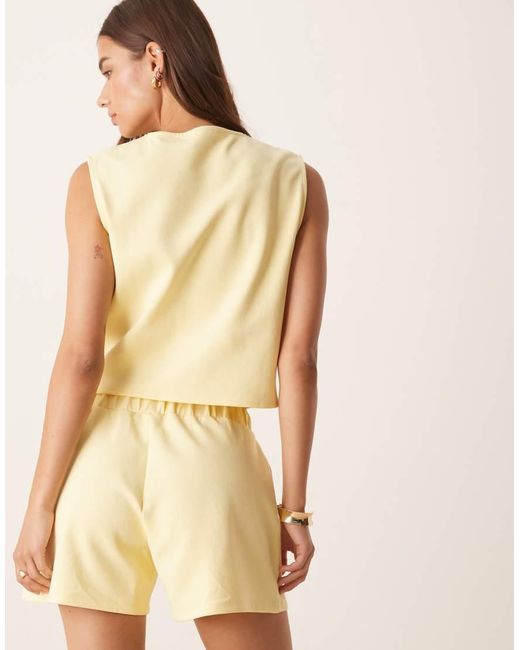 ASOS Natural Interlock Waistcoat