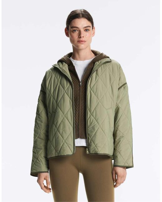 Oysho Green Waterrepellent Fellex Aerogel Padded Jacket