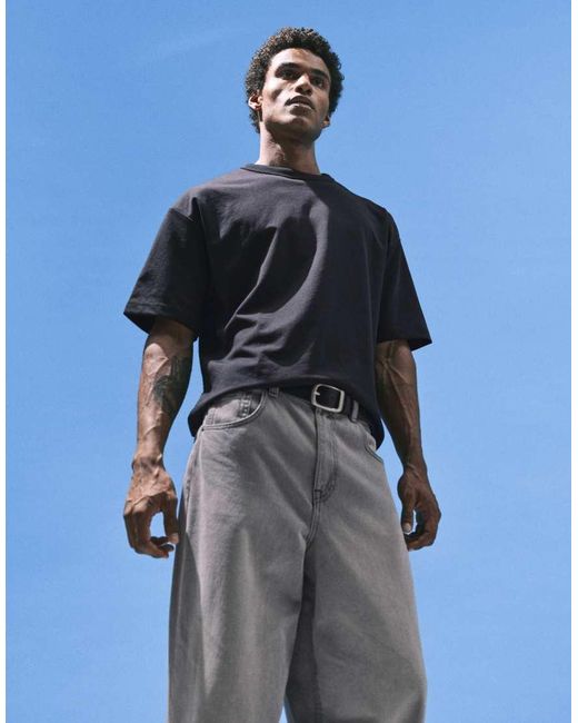 ASOS Black Breathemax Heavyweight Boxy Oversized T-Shirt for men