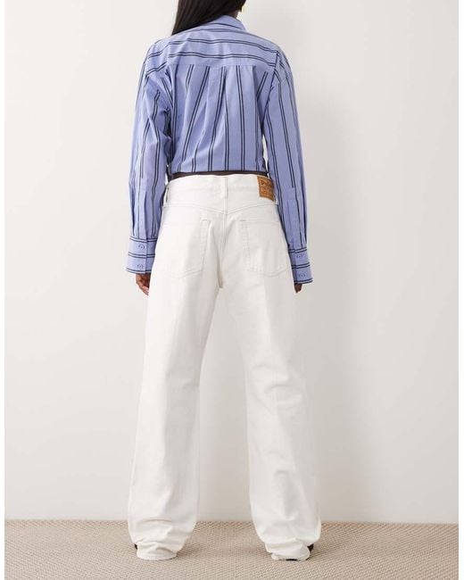 Polo Ralph Lauren Blue Woven Straight Leg Jeans