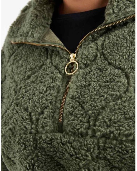 ONLY Green Teddy Boxy Fleece