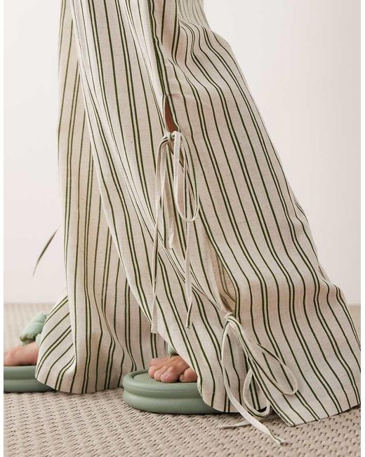 ASOS Natural Beach Co-ord Trouser