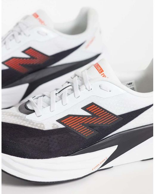 New Balance White Fuelcell Rebel V5 Running Trainers for men