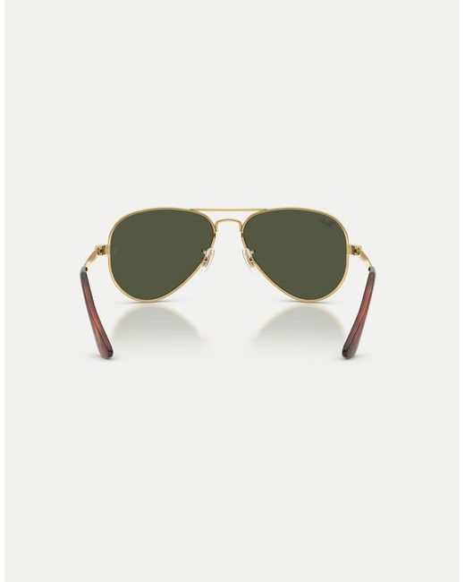 Ray-Ban Green Aviator Max Pilot Sunglasses With Lens