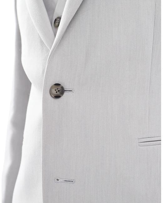 ASOS Gray Skinny Suit Jacket for men