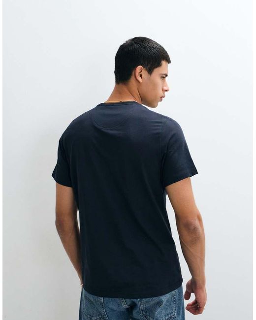 Barbour Blue Essential Sports Logo T-shirt for men