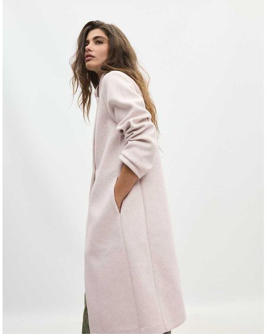 Stradivarius Basic Jas Met Zachte Touch in het Natural