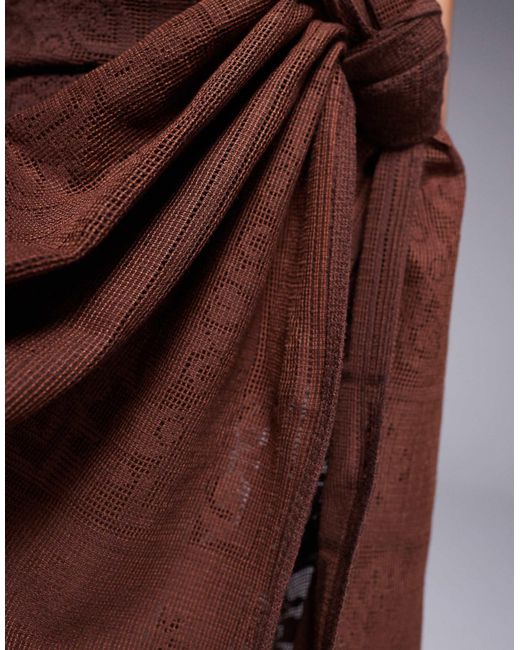 Grace - paréo ASOS en coloris Brown