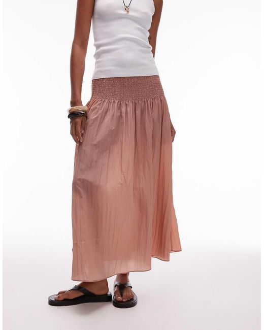 Mango Multicolor Ruched Top Boho Skirt