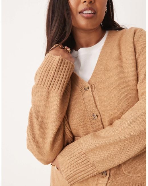 ASOS Blue Asos design curve – boyfriend-strickjacke
