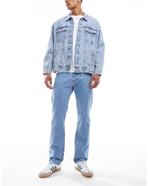 Vaqueros De Corte Recto Con 501 Original De -Azul Levi's de hombre de color Blue