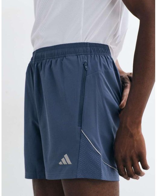 Adidas Originals Blue Adidas Training Tech Shorts for men