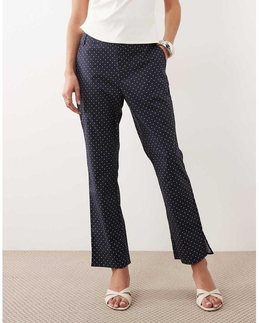 WeWoreWhat Blue Button Front Pant