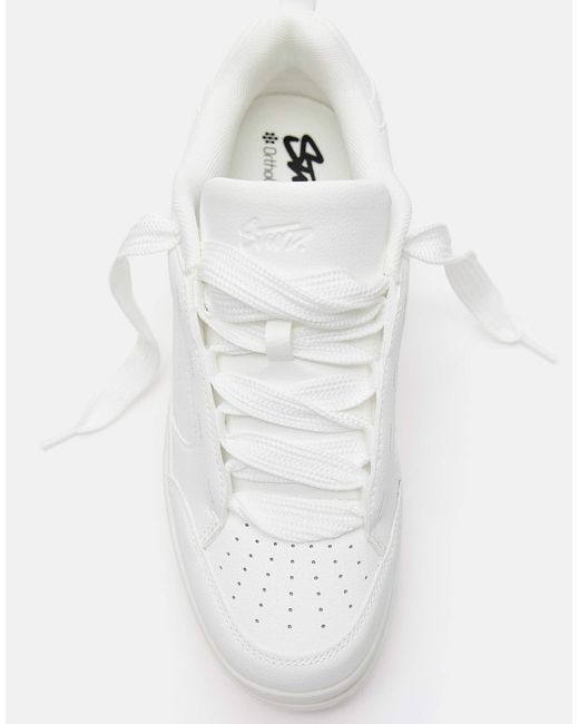 Pull&Bear – e sneaker mit dicker profilsohle in White für Herren
