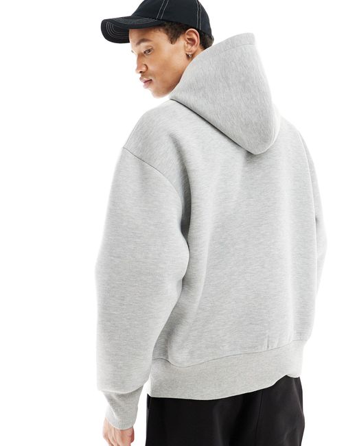ASOS Gray Extreme Oversized Heavyweight Scuba Hoodie for men