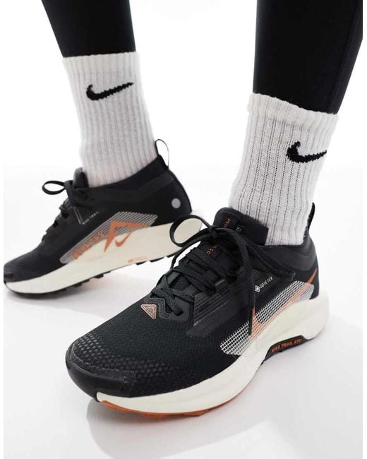 Nike Black Reactx Pegasus Trail 5 Gore-tex Trainers