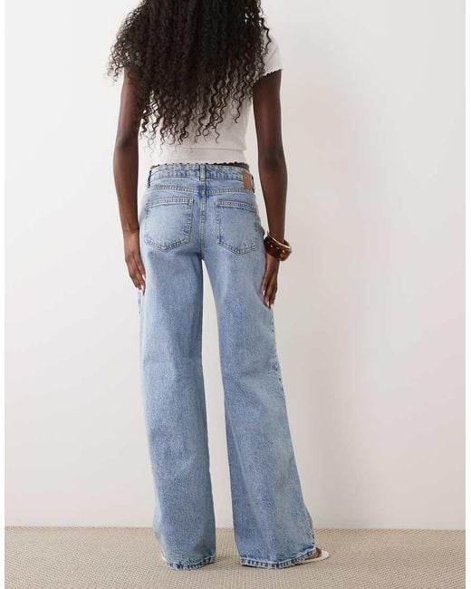 Pieces Blue Wide Leg Jeans
