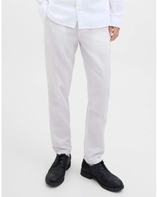 Jack & Jones White Chino Trousers for men