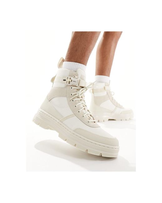 Dr. Martens White Combs Tech Boots