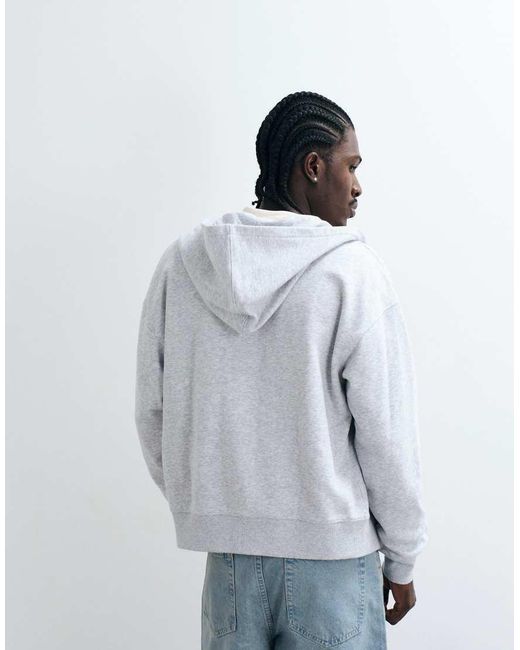 Cotton On White Zip Up Hoodie for men