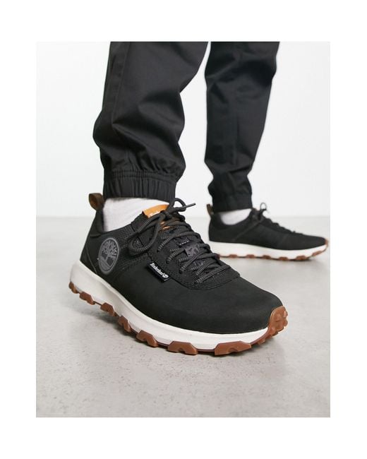 Winsor trail - baskets basses en cuir nubuck - noir Timberland pour homme en coloris Black