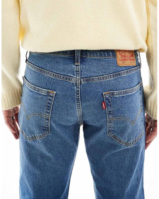 Vaqueros De Corte Tapered Con 502 De -Azul Levi's de hombre de color Blue